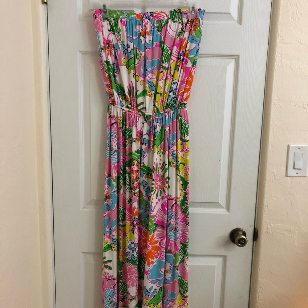 Lilly Pulitzer for Target long strapless dress